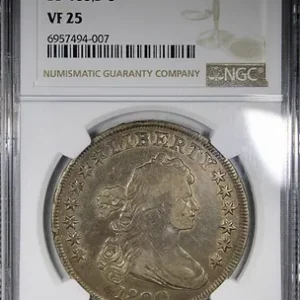 1800 Draped Bust Dollar NGC VF25