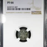 1870 Proof Three Cent Silver NGC PR66