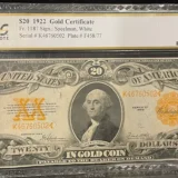 Buy 1922 $20 Gold Coin Large Note PCGS MS63 at the Best Price