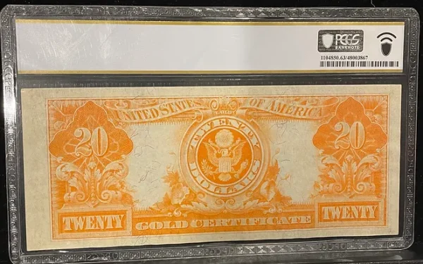 Buy 1922 $20 Gold Coin Large Note PCGS MS63 at the Best Price